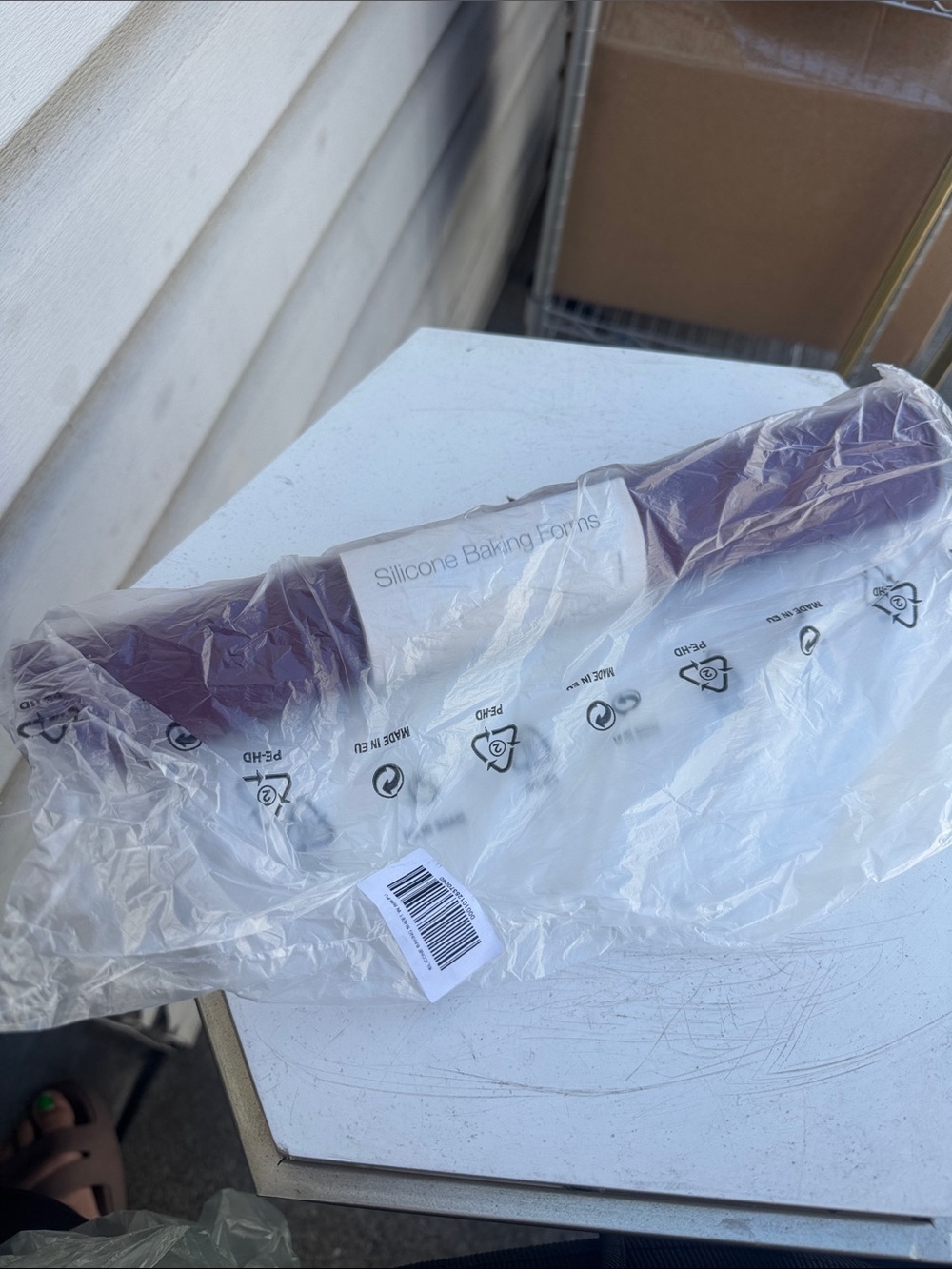Silicone Baking Forms sheet w rim- Purple
